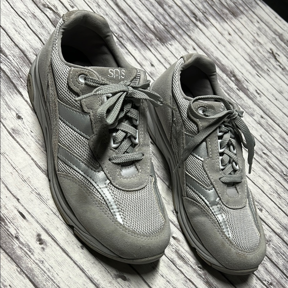 SAS Gray Sneakers Comfortable Walking Shoes